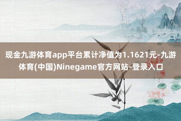 现金九游体育app平台累计净值为1.1621元-九游体育(中国)Ninegame官方网站-登录入口